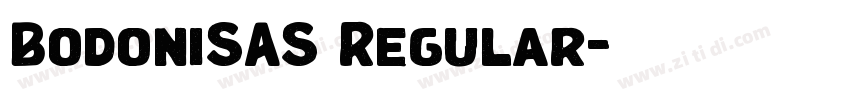 BodoniSAS Regular字体转换
